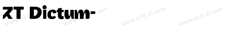 ZT Dictum字体转换